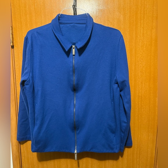 Cos Blue Zip-Up Jacket - Picture 2 of 6